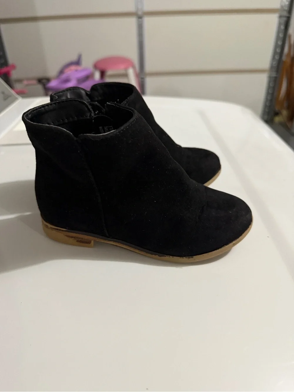 Cat & Jack Black Kids Ankle Boots